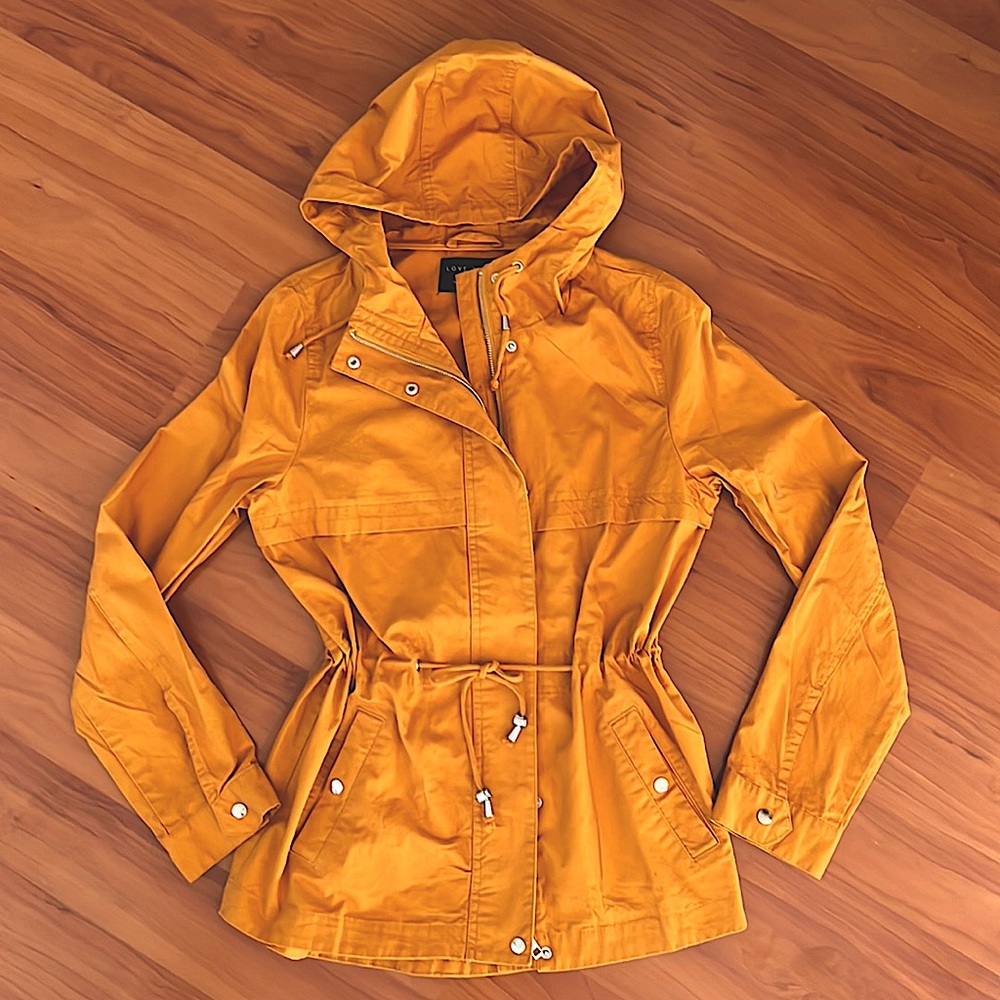 Love Tree Hooded Cargo Drawstring Jacket